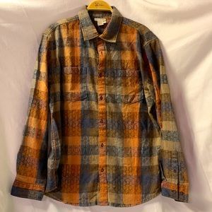 Carbon 2 Cobalt Mens Plaid Shirt